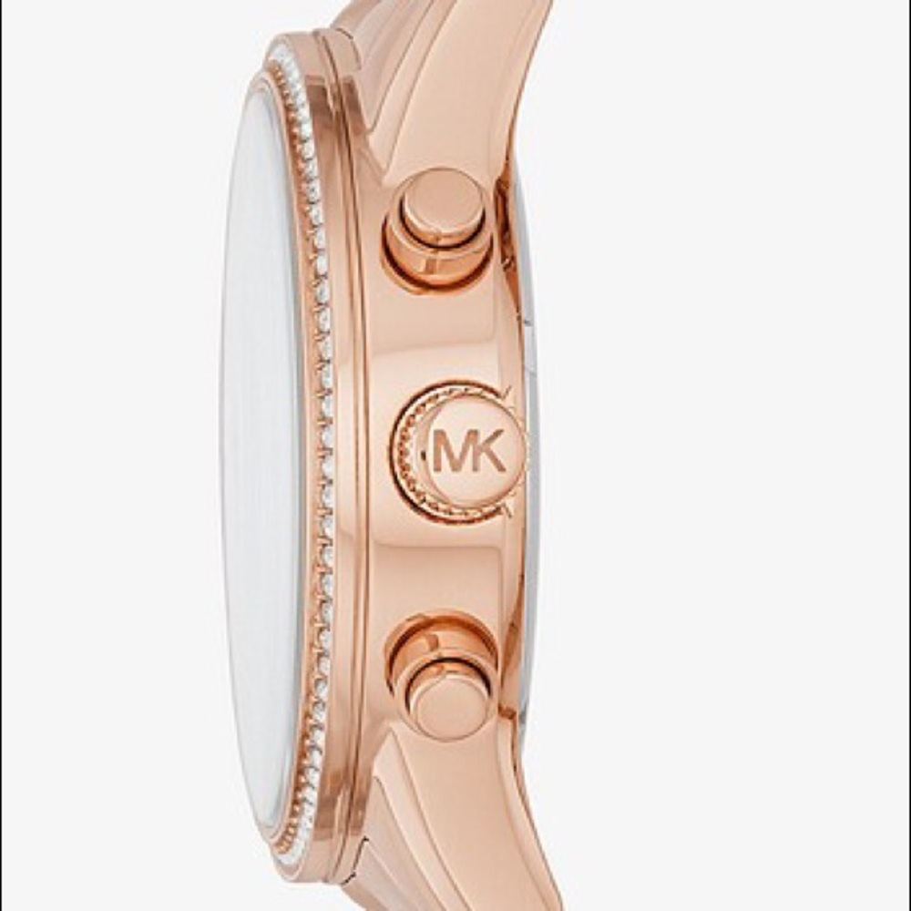 Michael Kors Ritz Rose Three-Hand Rose Gold-Tone - Picture 14 of 14